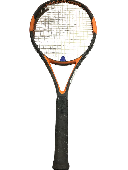 Vist Large View of Product Image Which is Used Wilson HAMMER TOUR Adult Tennis Racquet Orange 4 3/8"