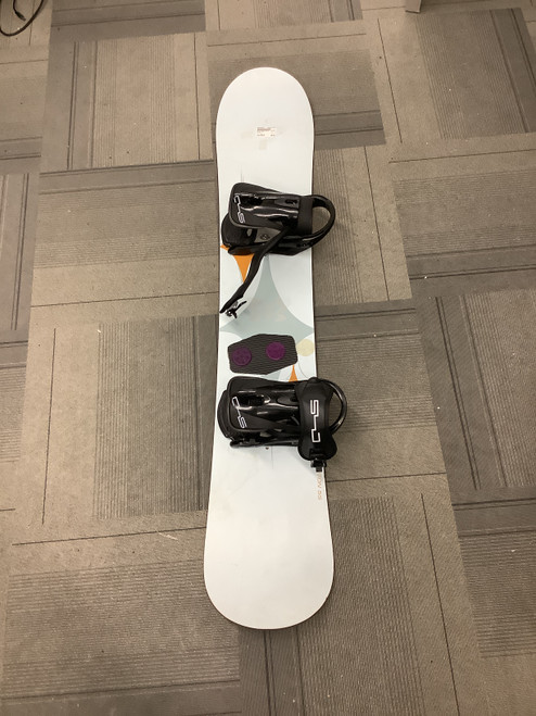 Vist Large View of Product Image Which is Used Burton 55 Womens Board/Bindings White 155 cm