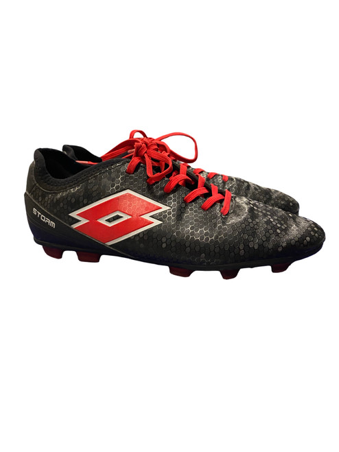 Vist Large View of Product Image Which is Used Lotto Soccer Cleats Black Senior 10