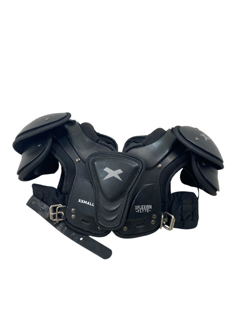 Vist Large View of Product Image Which is Used Xenith XFLEXION FLYTE FB Shoulder Pads Black XS