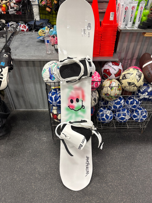 Vist Large View of Product Image Which is Used BATALEON EVIL TWIN W/BND Mens Board/Bindings White 154 cm