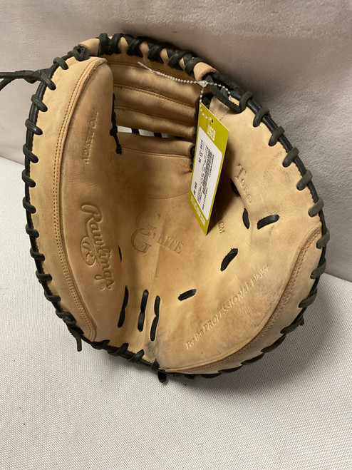 Vist Large View of Product Image Which is Used Rawlings GG ELITE GGE33CBCM BB/SB Catchers RH Throw Tan 33"