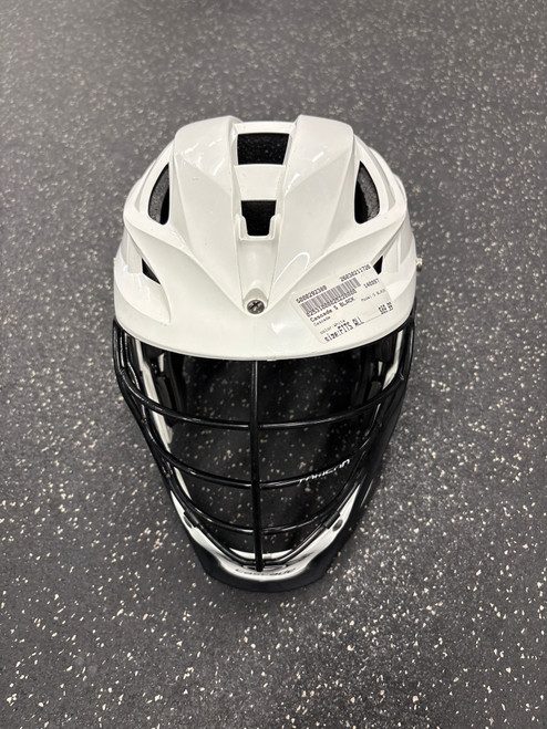 Vist Large View of Product Image Which is Used Cascade S BLACK Lacrosse Helmet White Fits all