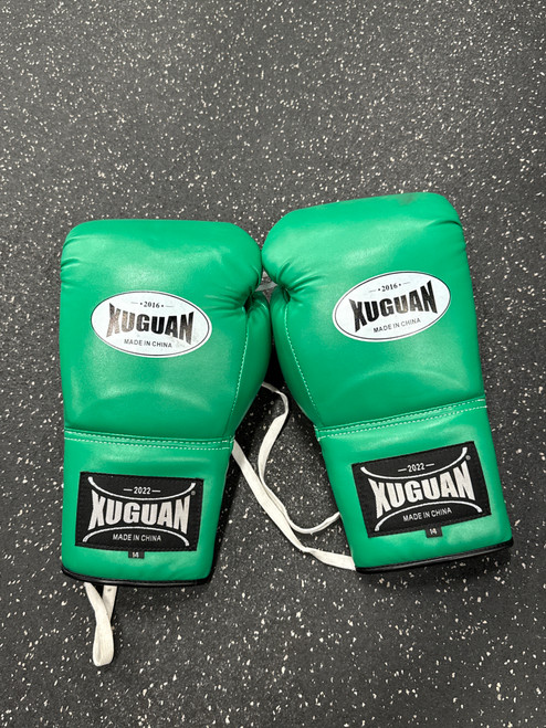 Vist Large View of Product Image Which is Used Boxing Gloves Green Senior