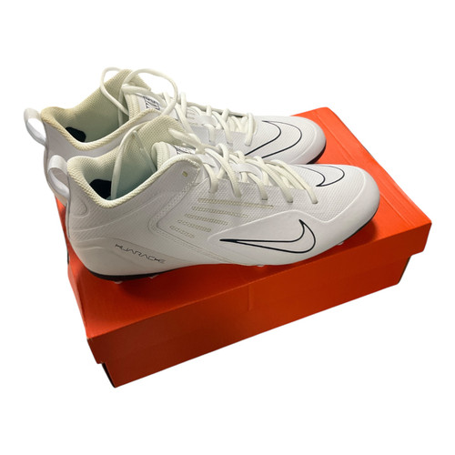 Vist Large View of Product Image Which is Used Nike ALPHA HUARACHE 8 VARISTY LAX LAX Cleats Mens White Senior 9