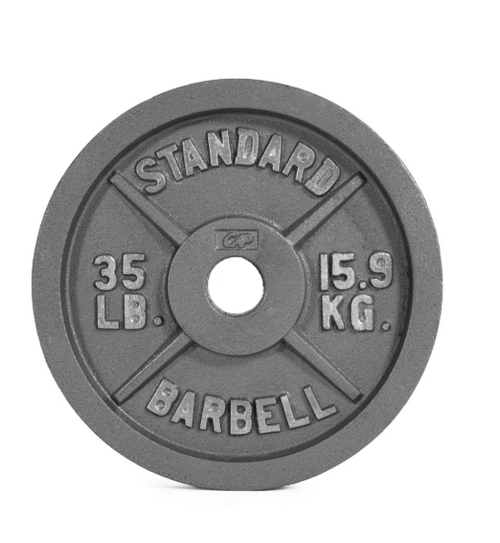 Vist Large View of Product Image Which is New 35 lb Gray Olympic Plate
