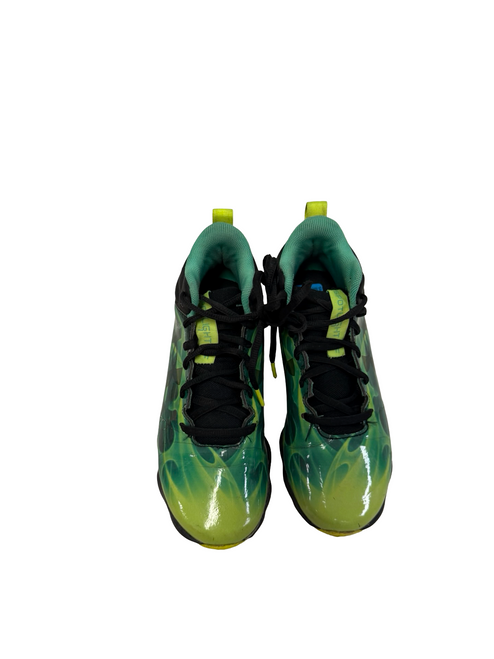 Vist Large View of Product Image Which is Used Under Armour SPOTLIGHT FRANCHISE RM 3025135-001 Jr Football Cleats Green Junior 03