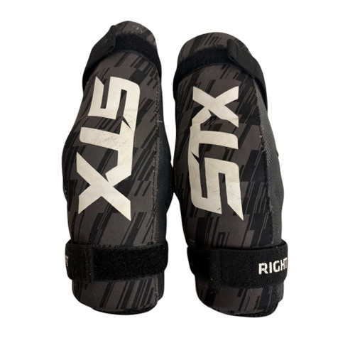 Vist Large View of Product Image Which is Used STX STALLION 75 Lacrosse Arm Pads/Guards Black MD