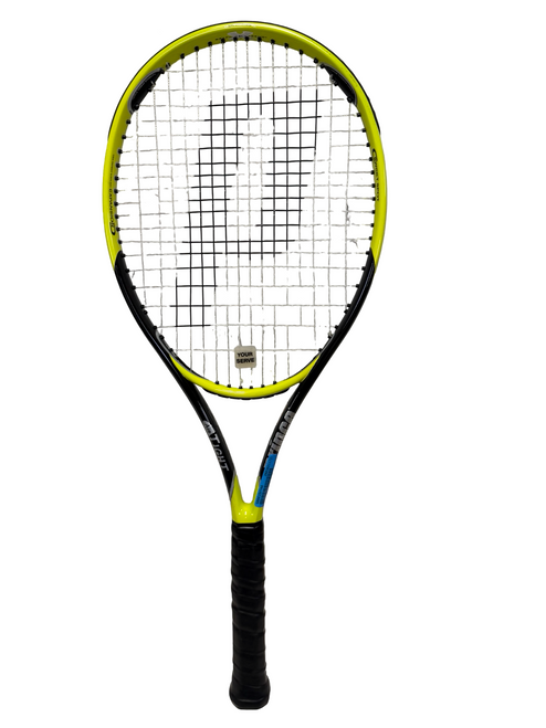 Vist Large View of Product Image Which is Used Prince AIR TIGHT OVERSIZE Adult Tennis Racquet Optic Yellow 4 1/4" 105 sqin