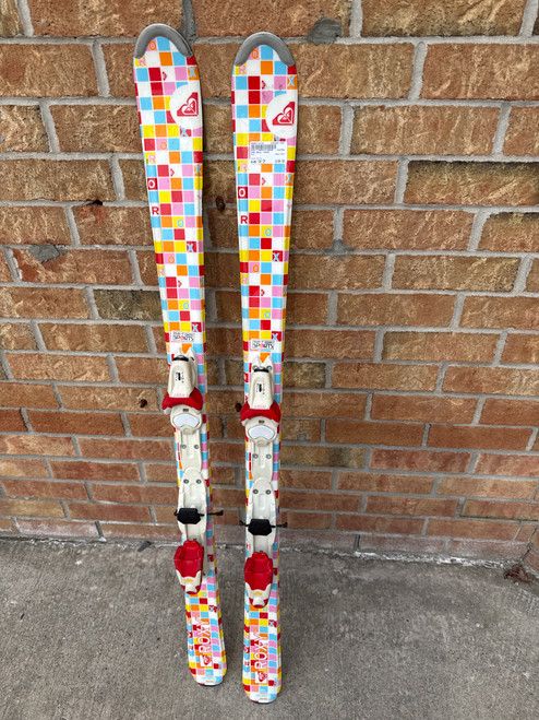 Vist Large View of Product Image Which is Used Roxy ROXY Girls DH Ski/Binding White 130 cm