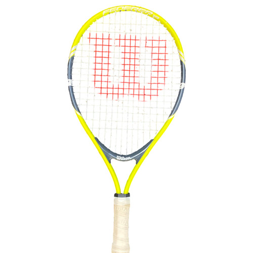 Vist Large View of Product Image Which is Used Wilson FEDERER Junior Tennis Racquet Yellow 23"