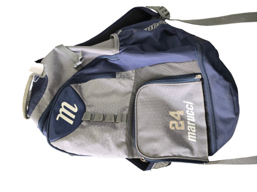 Vist Large View of Product Image Which is Used Marucci BACKPACK BB/SB Player Backpack Navy Blue