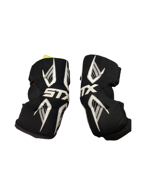 Vist Large View of Product Image Which is Used STX STINGER Lacrosse Arm Pads/Guards Black MD