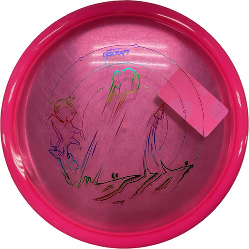 Vist Large View of Product Image Which is Used Discraft Z BUZZZ Disc Golf Mid Range Pink 180g