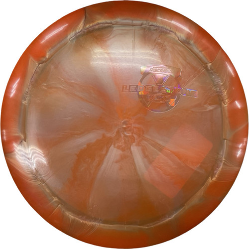 Vist Large View of Product Image Which is Used Discraft TITANIUM NUKE Disc Golf Driver Orange 174g