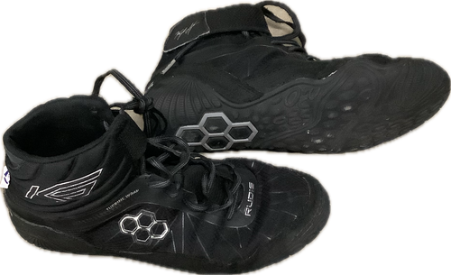 Vist Large View of Product Image Which is Used Rudis Wrestling Shoes Black Senior 9.5