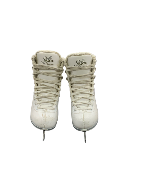 Vist Large View of Product Image Which is Used Jackson SOFT SKATE Girls Figure Skate White Junior 03