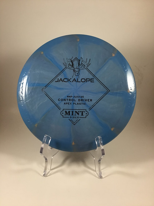Vist Large View of Product Image Which is Used MINT APEX JACKALOPE Disc Golf Driver Royal Blue 169g