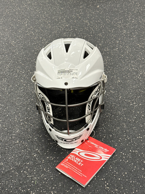 Vist Large View of Product Image Which is Used Cascade CS-R JR HELMET NWT Lacrosse Helmet White One Size