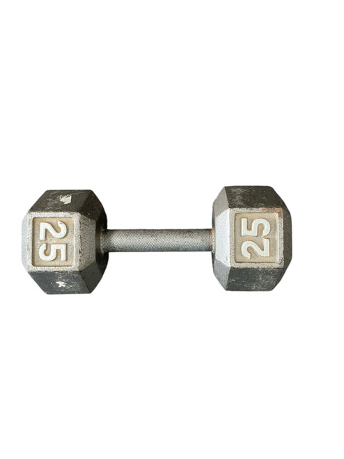 Vist Large View of Product Image Which is Used Hex Dumbbell (Each) 25 lb