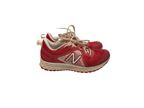 Vist Large View of Product Image Which is Used New Balance STVELOKS3 BB/SB Cleats Red Senior 7.5