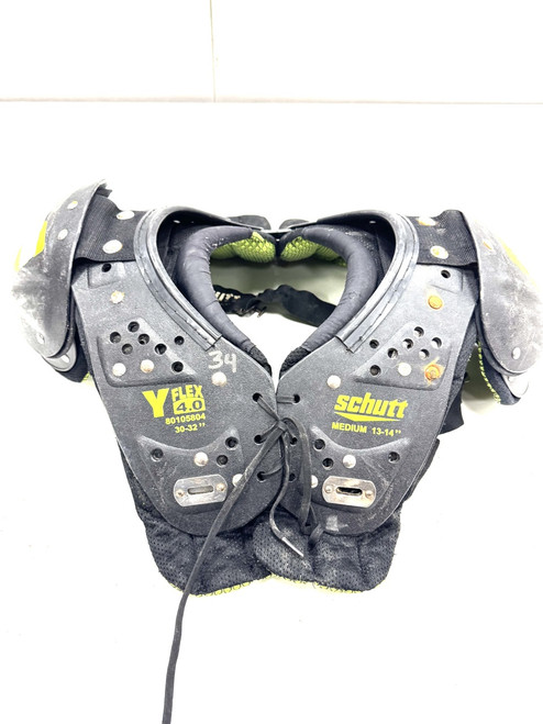 Vist Large View of Product Image Which is Used Schutt FLEX 4.0 FB Shoulder Pads Black MD