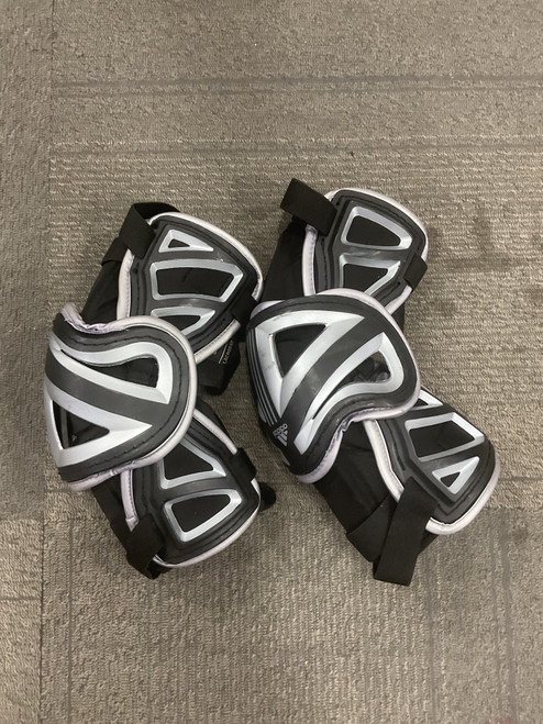 Vist Large View of Product Image Which is Used Adidas FREAK FLEX Lacrosse Arm Pads/Guards Black LG