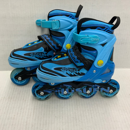 Vist Large View of Product Image Which is Used JUSUEN Junior Rec Fitness Skates Royal Blue Junior 02.5