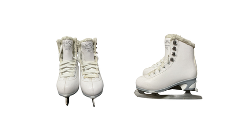 Vist Large View of Product Image Which is Used Jackson CAMEO JACKSON 1500 Girls Figure Skate White Youth 11.0