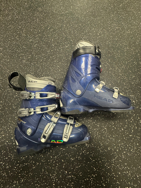 Vist Large View of Product Image Which is Used Head EZ ON 10.5 Mens DH Ski Boot Navy Blue 250 MP - M07 - W08