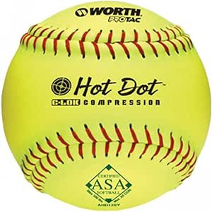 Vist Large View of Product Image Which is New WORTH HOT DOT SOFTBALL 12"