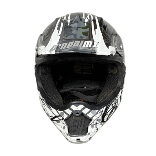 Vist Large View of Product Image Which is Used Oneal MOTO Adult Motocross Helmet Grey Medium