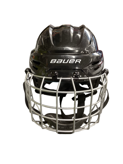 Vist Large View of Product Image Which is Used Bauer RE-AKT 55 Helmet Cage Combo Black SM