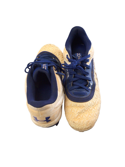 Vist Large View of Product Image Which is Used Under Armour DIAMOND BSBL BB/SB Cleats Royal Blue And White Youth 06.0