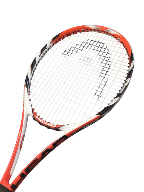 Vist Large View of Product Image Which is Used Head RADICAL MID PLUS Adult Tennis Racquet Orange 4 3/8"