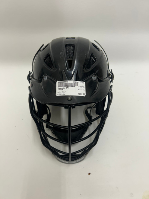 Vist Large View of Product Image Which is Used Cascade CPV Lacrosse Helmet Black XS