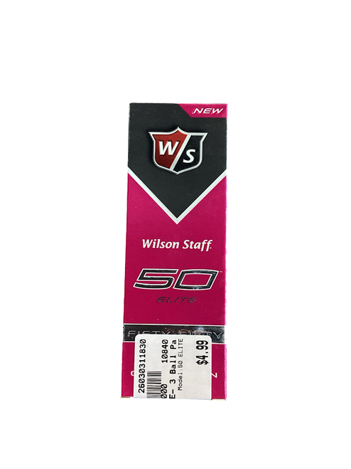 Vist Large View of Product Image Which is Used Wilson 50 ELITE 3 Ball - Golf Ball Sleeve