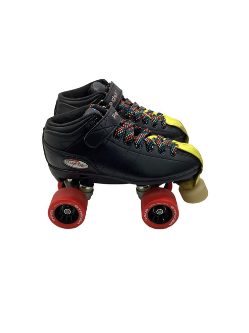 Vist Large View of Product Image Which is Used Riedell BLACK QUAD SKATES Senior Roller Quad Skates Black Senior 6