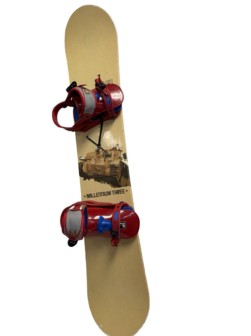 Vist Large View of Product Image Which is Used MILLENIUM THREE 151 cm Snowboard w/ Flux Bindings