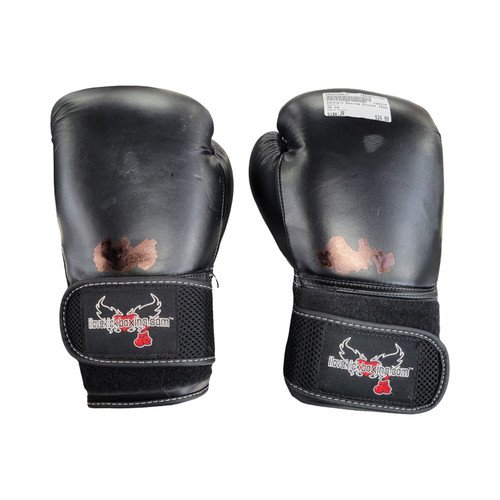 Vist Large View of Product Image Which is Used Century Boxing Gloves Black Junior