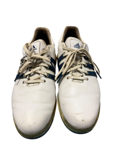 Vist Large View of Product Image Which is Used Adidas Mens Golf Shoes White Senior 10.5