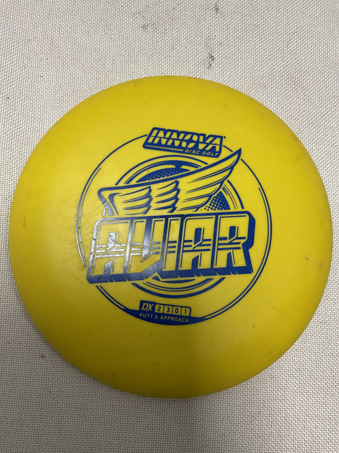 Vist Large View of Product Image Which is Used Innova AVAIR Disc Golf Putter Yellow