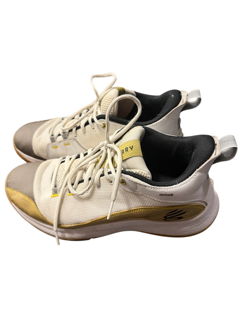 Vist Large View of Product Image Which is Used Under Armour Basketball Shoes M White Senior 11
