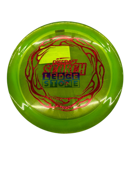 Vist Large View of Product Image Which is Used Discraft LEDGESTONE SCORCH Disc Golf Driver Green