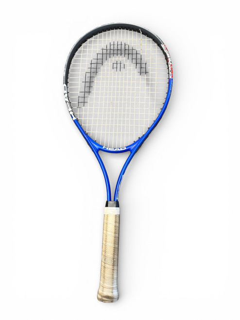 Vist Large View of Product Image Which is Used Head CONQUEST Adult Tennis Racquet Royal Blue 4 5/8"