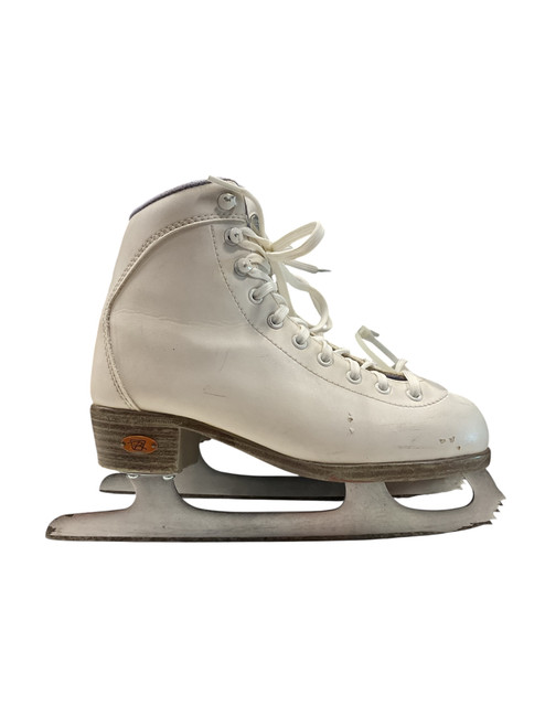 Vist Large View of Product Image Which is Used Riedell 13 SZ 2 Girls Figure Skate White Junior 02