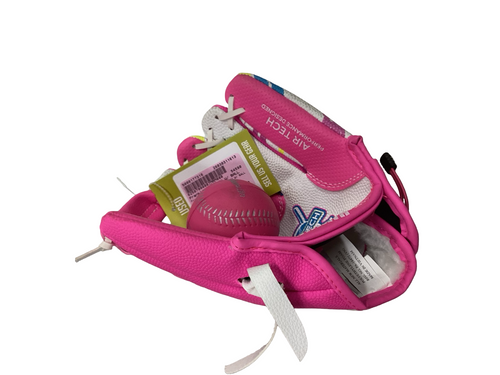 Vist Large View of Product Image Which is Used Franklin AIRTECH W/ BALL BB/SB Glove RH Throw Pink 9"
