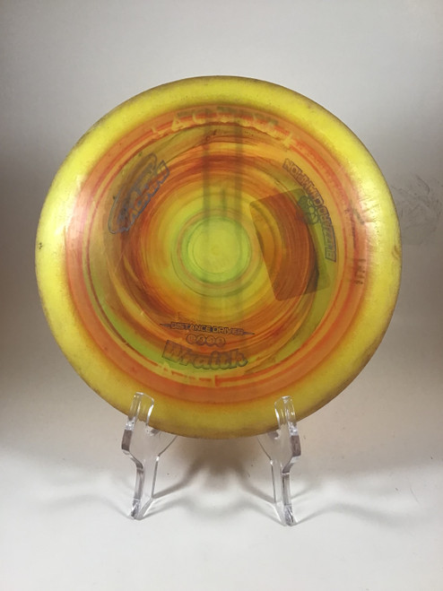 Vist Large View of Product Image Which is Used Innova BLIZZARD CHAMPION WRAITH 148G Disc Golf Driver Yellow 150g
