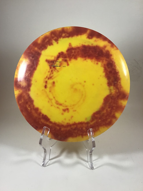 Vist Large View of Product Image Which is Used Innova STAR BOSS Disc Golf Driver Yellow 175g