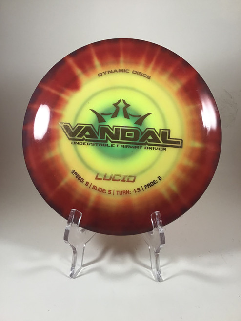 Vist Large View of Product Image Which is Used Dynamic Discs LUCID VANDAL Disc Golf Driver Yellow 175g